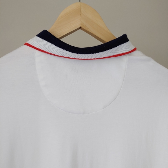 NWT Calvin Klein Liquid Touch Polo T-Shirt Size Large Cotton White - Picture 9 of 13